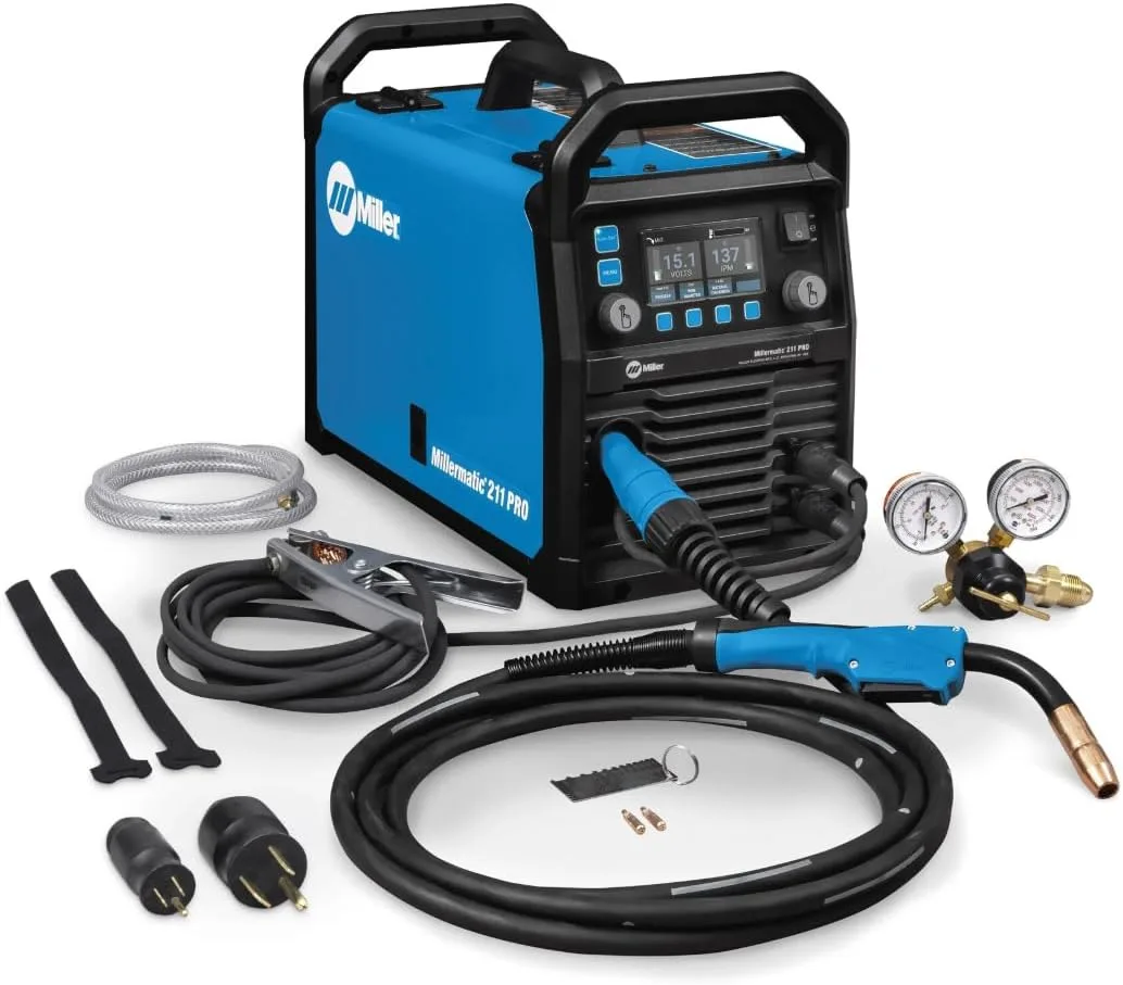 Millermatic® 211 PRO MIG Welder Machine, Dual-Voltage, Auto-Set™ | 120/240V MIG welder